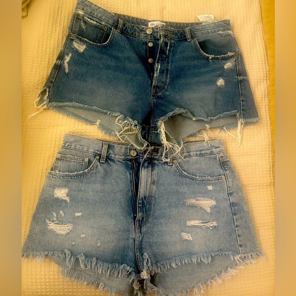 Distressed Denim Women's Shorts